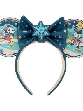 Loungefly Disney Mickey & Minnie Ice Skating Ear Headband